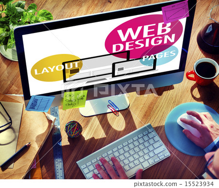 Stock Photo: Web Design Content Creative Website Responsive Concept