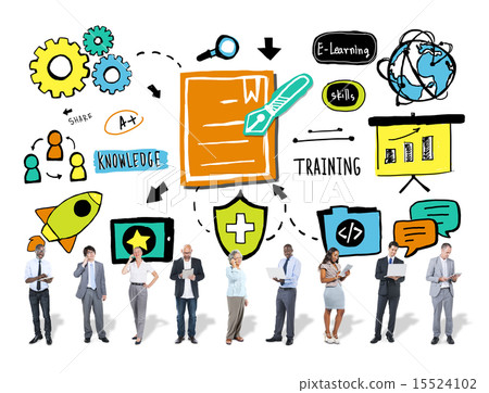 Business People Training Digital Communication Technology Concep 15524102
