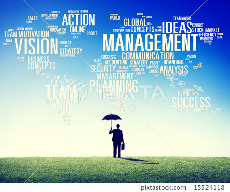 Global Management Training Vision World Map Concept 15524118