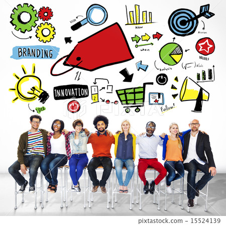 Diversity Casual People Branding Marketing Teamwork Support Conc 15524139