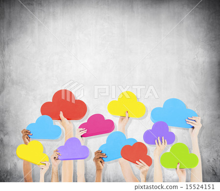 Diversity Hands The Cloud Data Icons Ideas Concept Diversity Hands The Cloud Data Icons Ideas Concept 15524151
