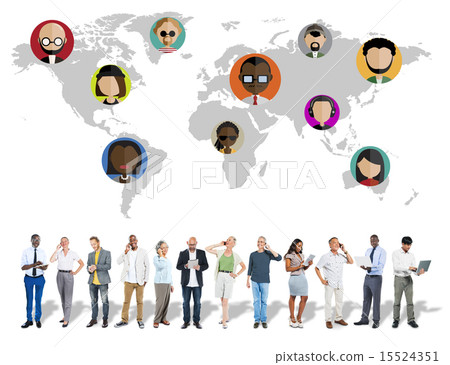 Global Community World People Social Networking Connection Conce 15524351