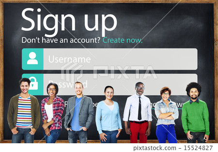 Sign Up Register Online Internet Web Concept 15524827