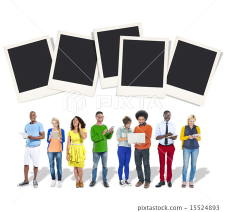 Polaroid Paper Instant Camera Photography Media Concept Polaroid Paper Instant Camera Photography Media Concept 15524893