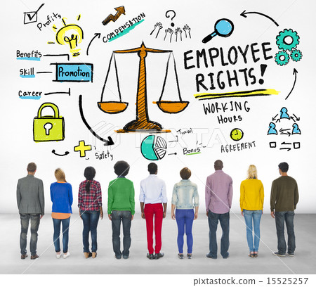 Employee Rights Employment Equality People Rear View Concept 15525257