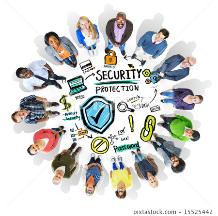 Ethnicity People Looking up Security Protection Information Conc 15525442
