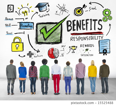 Benefits Gain Profit Income People Rear View Concept Benefits Gain Profit Income People Rear View Concept 15525488
