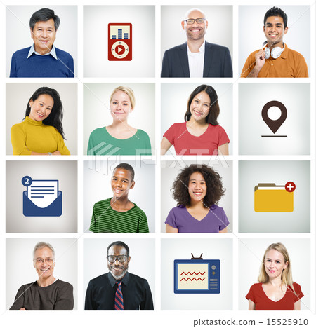 People Diversity Faces Human Face Portrait Community Concept 15525910