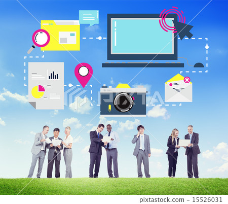 Technology Media Social Network Connection Concept Technology Media Social Network Connection Concept 15526031
