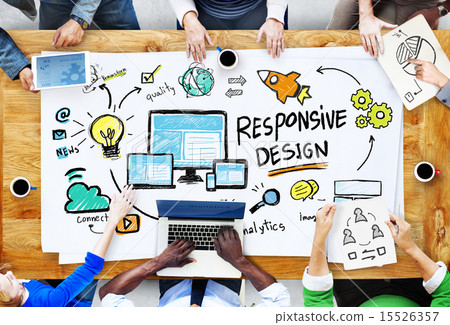 Responsive Design Internet Web Business People Meeting Concept 15526357