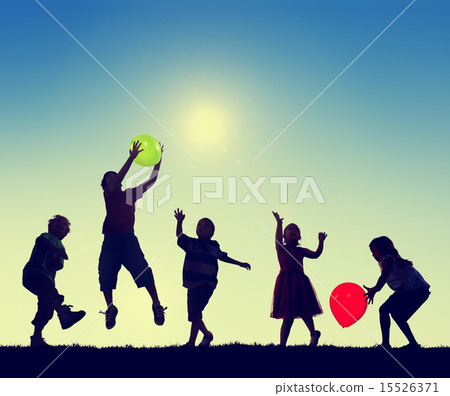Group of Children Freedom Happiness Imagination Innocence Concep Group of Children Freedom Happiness Imagination Innocence Concep 15526371