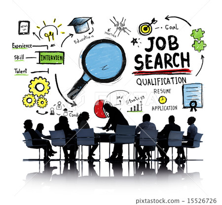 Business People Meeting Discussion Job Search Concept 15526726