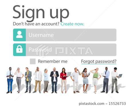Sign Up Register Online Internet Web Concept Sign Up Register Online Internet Web Concept 15526733