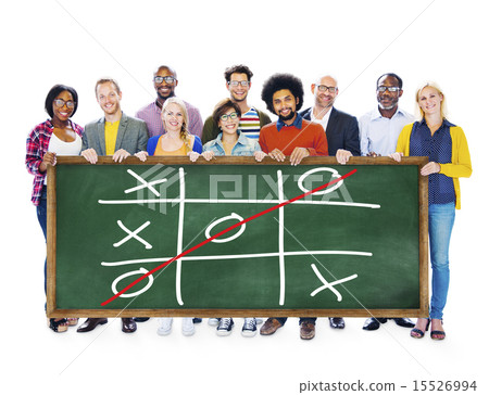 Tic Tac Toe Game Competition XO Win Challecge Concept 15526994
