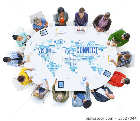 Stock Photo: Connection Social Media Internet Link Networking Concept