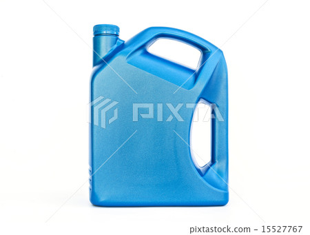 Plastic canister of motor oil isolated on white Plastic canister of motor oil isolated on white 15527767