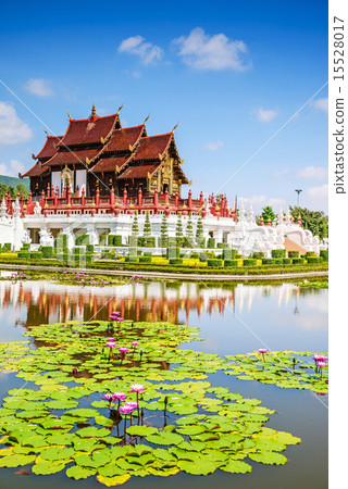 Traditional thai architecture in the Lanna style  15528017
