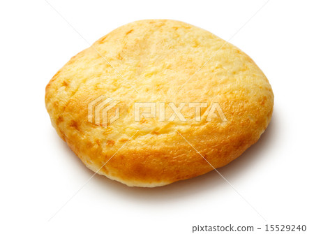 Round sour cream dessert bun Round sour cream dessert bun 15529240