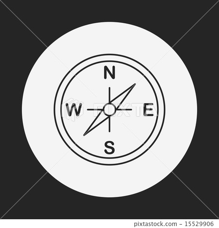 compass line icon compass line icon 15529906