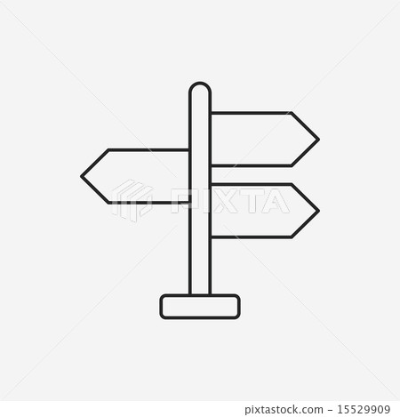 signpost line icon signpost line icon 15529909