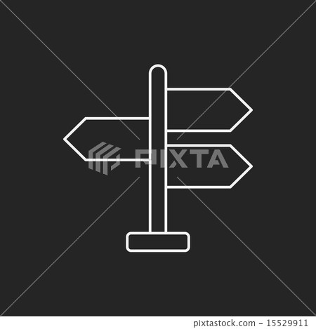 signpost line icon signpost line icon 15529911
