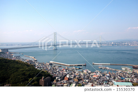 From Akashi Kaikyo Bridge Awajishima side From Akashi Kaikyo Bridge Awajishima side 15530370