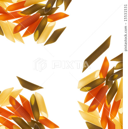 Tri-color penne pasta 15531531