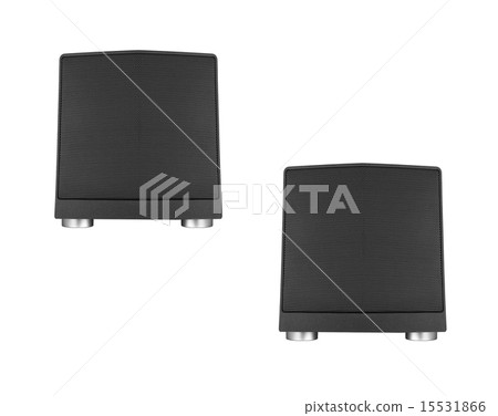 Pair of black loud speakers Pair of black loud speakers 15531866