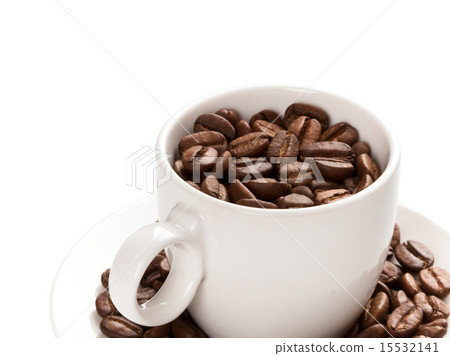 Cup filled with coffee beam's 15532141