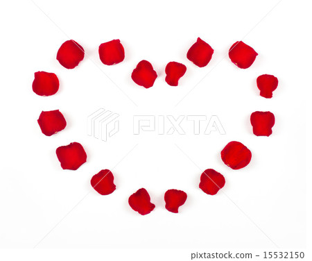 heart of red rose petals heart of red rose petals 15532150