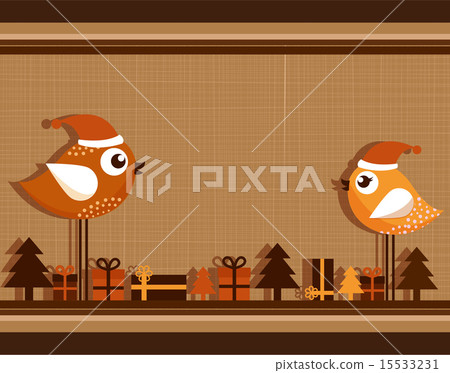 Christmas Card with Birds 15533231