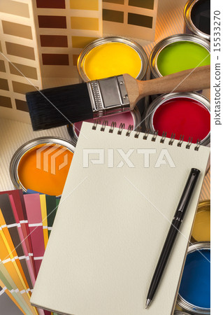 Paint Tester Pots - Notepad - Space for Text Paint Tester Pots - Notepad - Space for Text 15533270