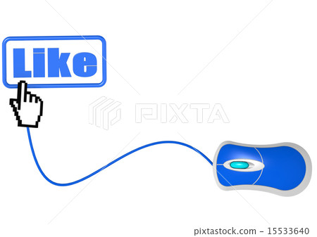 Like word and hand cursor 15533640