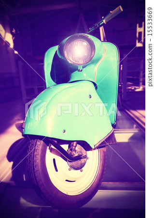 Vintage toned old retro scooter. Vintage toned old retro scooter. 15533669