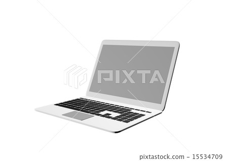 Silver laptop Silver laptop 15534709