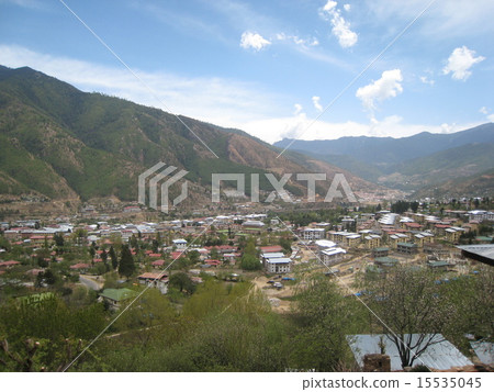 愉快的國家不丹風景 愉快的國家不丹風景 15535045