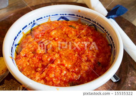 soup with tomatoes and bread soup with tomatoes and bread 15535322