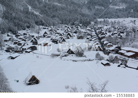 Snow Shirakawa Town 15538883