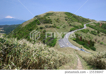 西伊豆天際線和富士山 西伊豆天際線和富士山 15539847