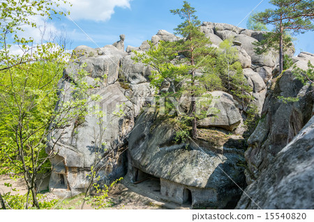 Large lofty stones Skeli Dovbusha, Ukraine 15540820