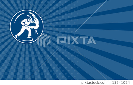 Business card Judo Combatants Throw Circle Icon Business card Judo Combatants Throw Circle Icon 15541034