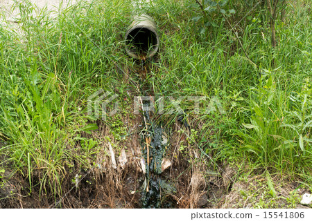 Run-off pipe discharging water 15541806