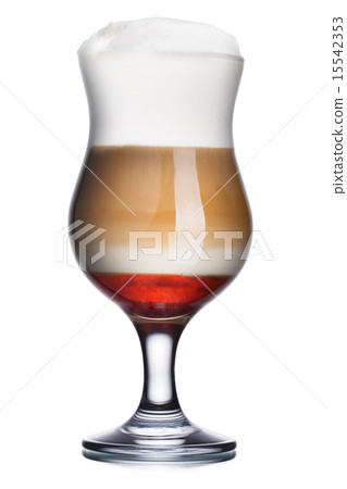 Coffec cocktail with raspberry syrup Coffec cocktail with raspberry syrup 15542353