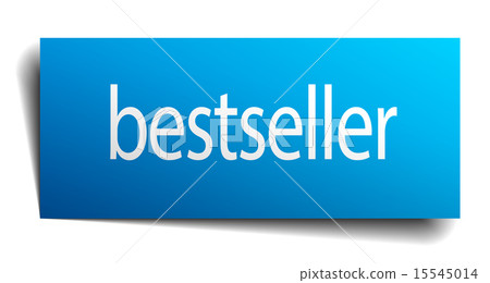 bestseller blue square isolated paper sign bestseller blue square isolated paper sign 15545014