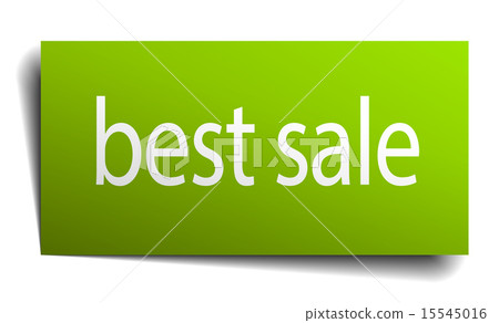 best sale green paper sign on white background best sale green paper sign on white background 15545016