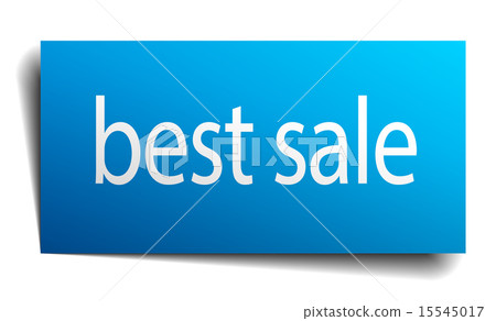 best sale blue square isolated paper sign on white best sale blue square isolated paper sign on white 15545017