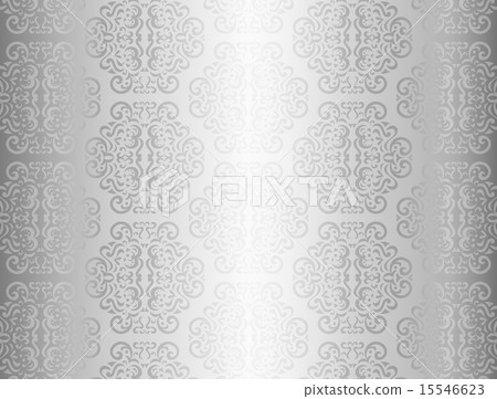 Luxury silver background with ornament pattern 15546623