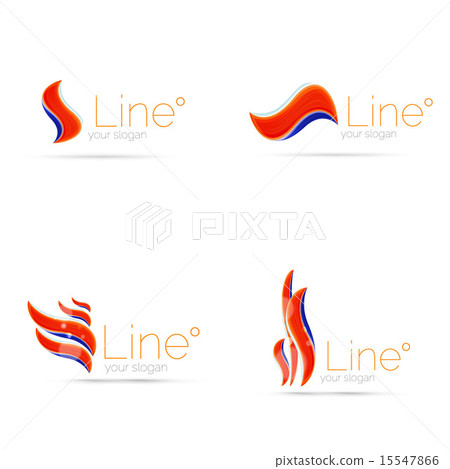 Abstract wave line logo Abstract wave line logo 15547866