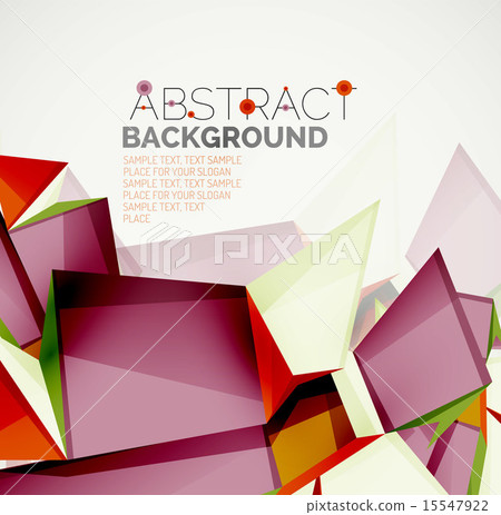 Abstract Text Layout Geometric shapes with sample text. Abstract... - Stock Illustration ...