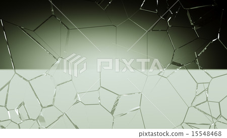 Shattered and cracked glass background 15548468